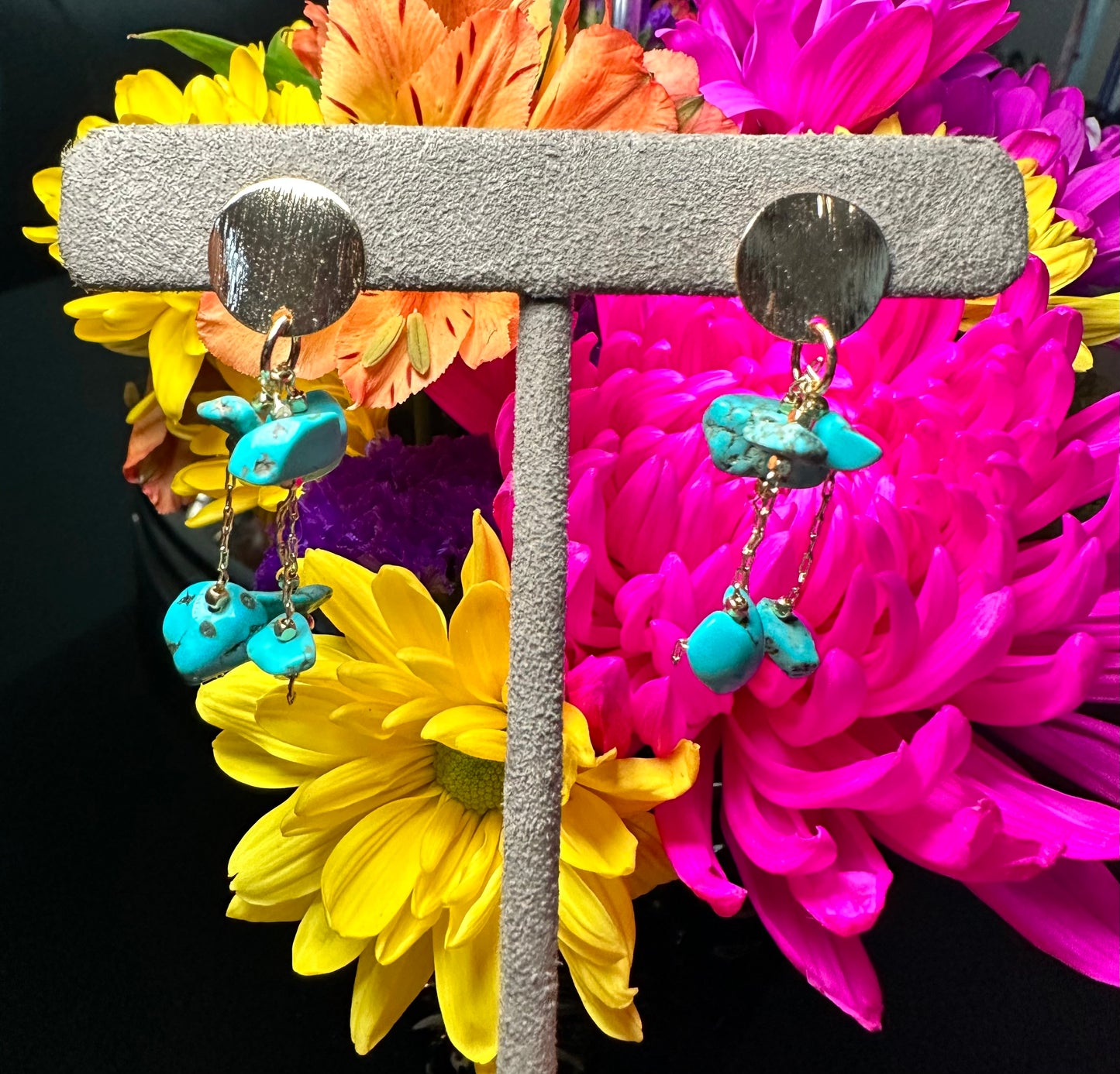 Howlite earrings