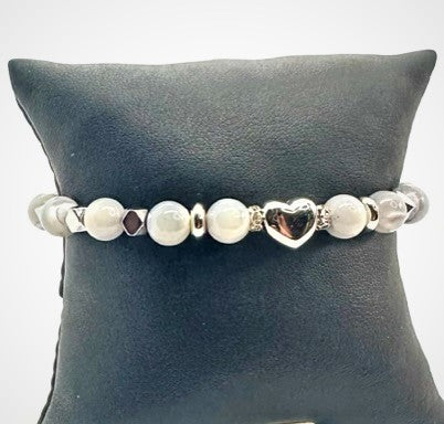 Grey Mother Pearl Bracelet